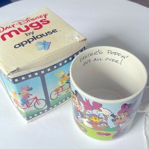 Walt Disney Applause Mickey/Minnie Mouse Easter Mug. “Easter’s poppin out”